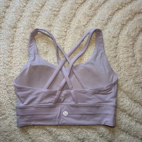 Lululemon Energy Longline Bra Lilac size 4 - Picture 2 of 2
